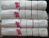 solid bath towel with embroidery