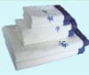 solid bath towel with embroidery