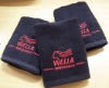 solid bath towel with embroidery