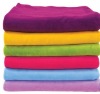 solid cheap fleece blanket keep body warming