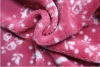 solid color warp knittting printed shu velveteen blanket
