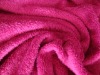 solid coral fleece blanket