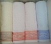 solid cotton gym towels baths with border