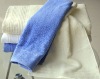 solid dyed dobby microfiber bath towel jacquard with border
