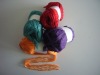 solid dyed mesh fancy yarn for hand knitting