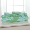 solid embroidered bath towel