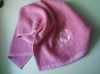 solid embroidery terry cotton face towel