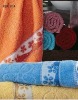 solid jacquard towel 100% cotton towel