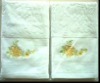 solid jacqurd embroidery bath towel