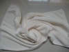 solid microfiber towel with jacquard