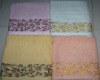 solide jacquard bath towel with border