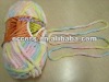 space dyed soft micro polyester hand knitting yarn for scarf