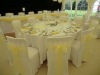 spandex chair cover with organza sash,nylon chair cover