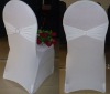 spandex chair cover with white lycra chair band and buckle