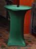 spandex cocktail table cover with stretch lycra cap
