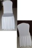 spandex wedding chair cover with skirting , pleated lycra chair cover