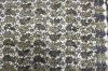 spangle embroidery fabric on mesh for garment