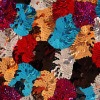 special embroidery with 7mm fancy sequins embroidery on 100% polyester tulle fabric