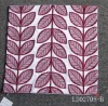 special leaf embroidery polyester scatter cushion cover