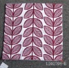 special leaf embroidery polyester scatter cushion cover