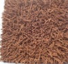 special noodles shaggy leather rug