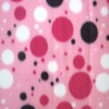 spot print antipilling fleece fabric