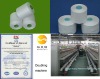 spun polyester sewing thread 100% polyester spun yarn raw white