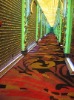 spun silks Decoration hand hooked rug hotel carpet rug
