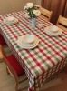 square Scotland lattice plaid dining table linen table cloth