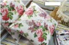 square decorative printed flower car cushion