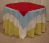 square polyester wedding tablecloth and banquet table overlays