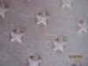 star pattern embossed velvet fabric