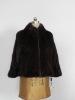 straight collar mink lady's coat