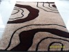 strecth yarn +silk  shaggy carpet