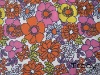 stretch spandex printed with flower