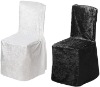 stretch velvet chair cover for wedding and hotel