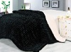 stripe brushing pv fleece comforter