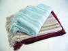 stripe chenille throw