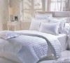 stripe cotton hotel bedding set