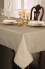 stripe embossed polyester tablecloth