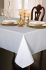 stripe embossed polyester tablecloth