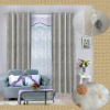 stripe embroidery grommet panel curtain