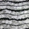 stripe nylon mesh embroidery fabrics sexy lace fabrics prom cocktail dress