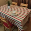 stripe yarn dyed yellow dining table linen table cloth