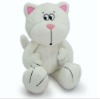 stuffed cat toy white toy