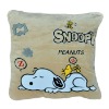 stuffed square cartoon pillow, Snoopy square throw pillow
