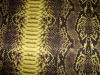 sublimation printed Python snake microfiber fabric