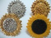 sun flower metal curtain clip