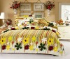 sunflower print bed sheet