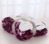 super soft animal printed PV fleece blanket